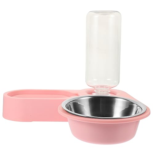 Supvox Katzenfutterspender Edelstahlnapf Automatischer Wasserspender Tierfutter-futterspender Für Katzen Und Hunde Sicheres Material von Supvox