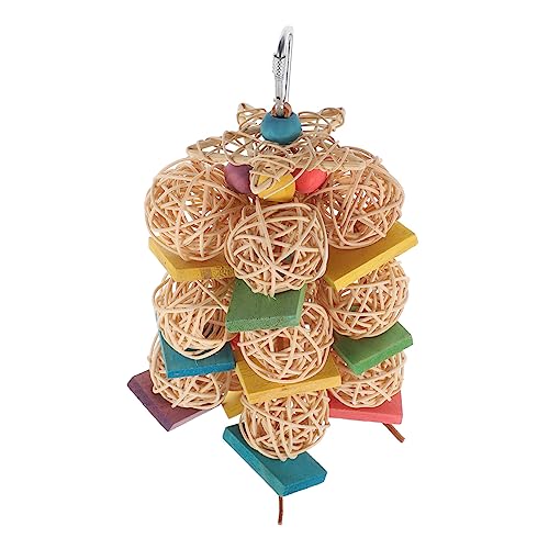 Supvox Kauspielzeug Für Papageien Groß Rattan Vogelkauspielzeug Bunte Holzteile Spielzeug Für Vögel Sicher Für Papageien Und Vögel Supvox Kauspielzeug Für Papageien Groß Rattan Vogelkauspielzeug Bunte Holzteile Spielzeug Für Vögel Sicher Für Papageien Und Vögel von Supvox