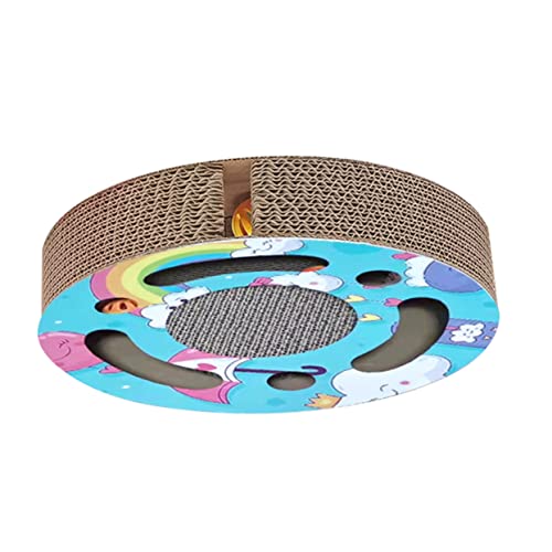 Supvox Katzenkratzbrett-Spielzeug Rundes Wellpapier Katzenkratzbrett Pfotenschleifspielzeug Kratzbrett für Den Heimgebrauch Supvox Katzenkratzbrett-Spielzeug Rundes Wellpapier Katzenkratzbrett Pfotenschleifspielzeug Kratzbrett für Den Heimgebrauch von Supvox