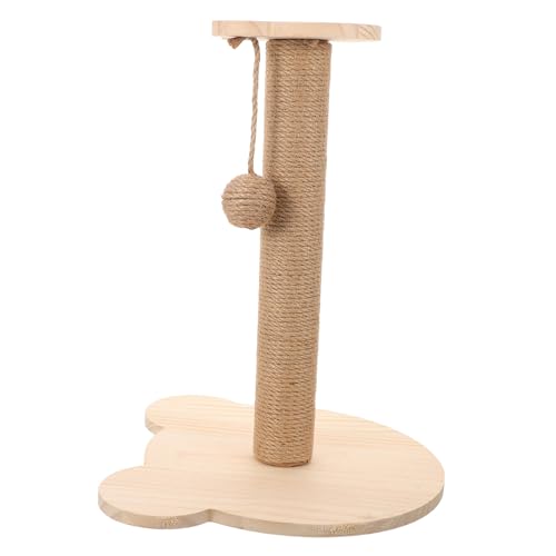 Supvox kratzbaum für Katzen kratzbaum Holz Katzenkratzbrett Kätzchen Spielzeug verschleißfester Kratzbaum entzückender Katzenkratzbaum Massivholz Haustier Spielzeug Pole Katzenständer von Supvox