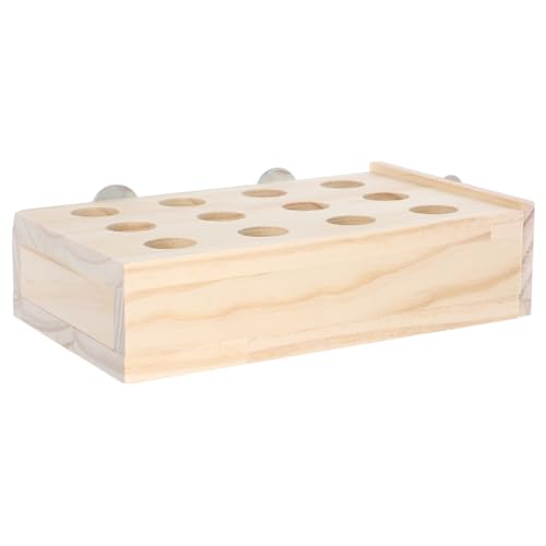 Supvox zur Nahrungssuche für Papageien groß Vogelspielzeug Kauen beissen papageienspielzeug papagei Käfig-Vogel-Zerkleinerungsspielzeug Papageienkäfigspielzeug hölzern von Supvox