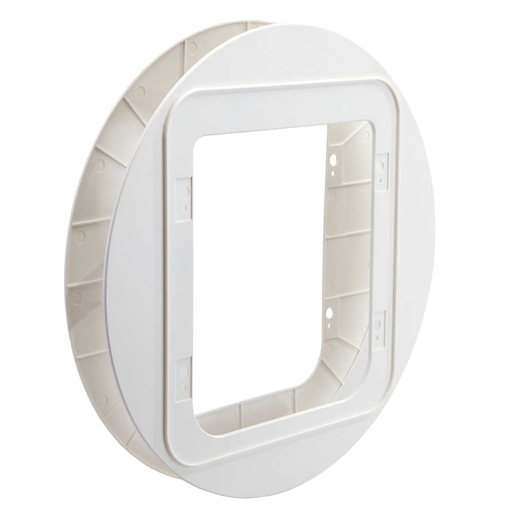 SureFlap DualScan™ Mikrochip Katzenklappe - Zubehör: Montageadapter weiß (OHNE Katzenklappe) von SureFlap