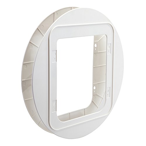 Sure Petcare Montageadapter, passend für die Sure Petcare SureFlap Mikrochip-Haustierklappe und die Haustierklappe Connect für Katzen und kleine Hunde, zum Einbau in Glasscheiben, weiß, 2er-Pack von SureFlap