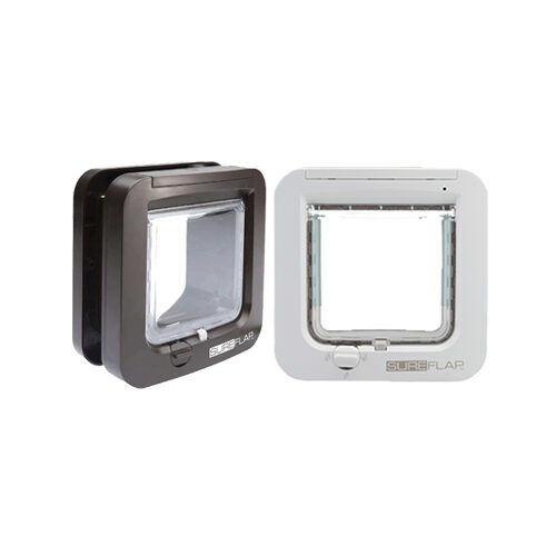 SureFlap-Mikrochip-Katzenklappe – Grau/Weiß von SureFlap