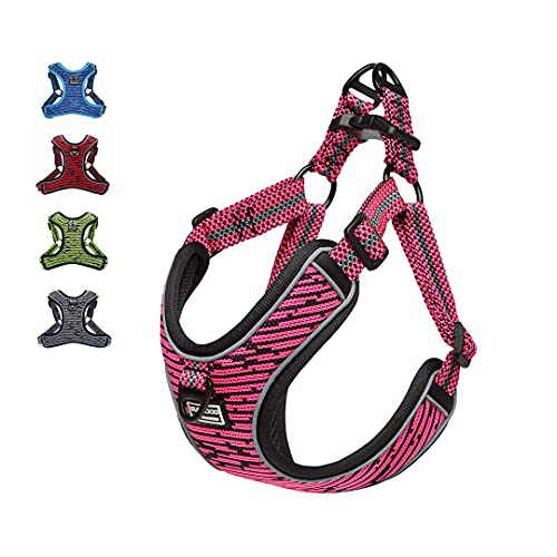 Suredoo Hundegeschirr für Große Mittlere Kleine Hunde Welpen Haustiere, Anti Zug Geschirr No Pull Sicherheitsgeschirr Reflektierend Atmungsaktiv Brustgeschirr Dog Harness Weich Einstellbar (XS, Pink) Suredoo Hundegeschirr für Große Mittlere Kleine Hunde Welpen Haustiere, Anti Zug Geschirr No Pull Sicherheitsgeschirr Reflektierend Atmungsaktiv Brustgeschirr Dog Harness Weich Einstellbar (XS, Pink) von Suredoo