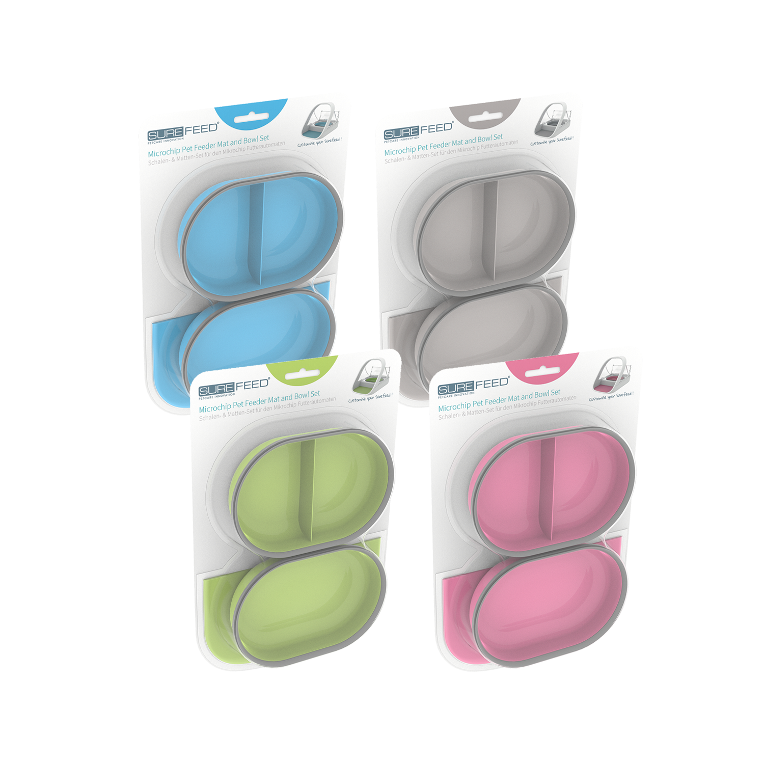 SureFeed Set Mat, Einzel- und geteilte Schale - Grau SureFeed Set Mat, Einzel- und geteilte Schale - Grau von Surefeed
