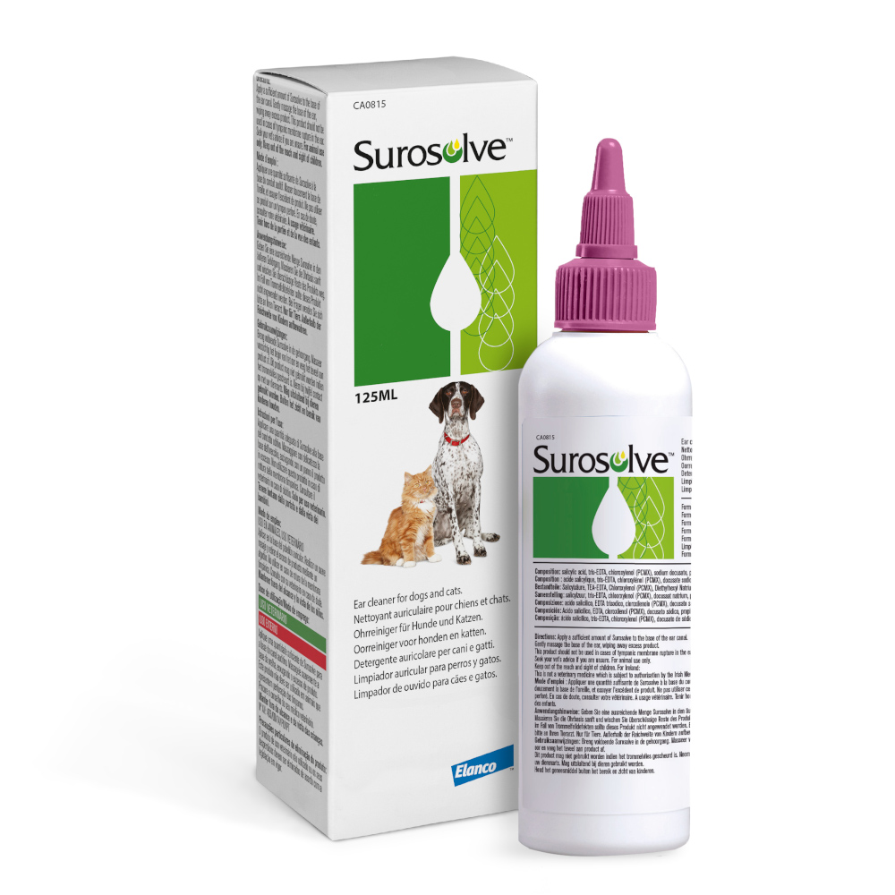 Surosolve Ohrenreiniger für Hunde und Katzen - 2 x 125 ml von Surosolve
