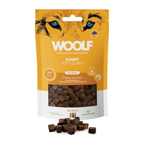 Woolf Rabbit Soft Cubes Hundeleckerlis, 100 g, Einzelpackung Woolf Rabbit Soft Cubes Hundeleckerlis, 100 g, Einzelpackung von Surrey Feed