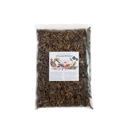 Susan Müller Larve der Schwarzen Soldatenfliege getrocknet, natürliches Protein für Reptilien, Geflügel und Fische, hohe Nährdichte, ohne Zusatzstoffe, recycelbare Verpackung, 250 g Susan Müller Larve der Schwarzen Soldatenfliege getrocknet, natürliches Protein für Reptilien, Geflügel und Fische, hohe Nährdichte, ohne Zusatzstoffe, recycelbare Verpackung, 250 g von Susan Müller