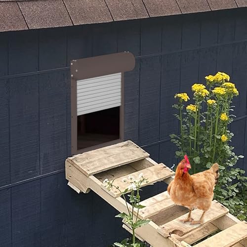 Susoso Automatische Hühnerklappe, Hühnerstalltür mit Fernbedienung Solarenergie Betrieben IP67 Wasserdichtheitsprüfung Intelligente Einklemmschutzfunktion für Hühnerfarmen Dunkelbraun Susoso Automatische Hühnerklappe, Hühnerstalltür mit Fernbedienung Solarenergie Betrieben IP67 Wasserdichtheitsprüfung Intelligente Einklemmschutzfunktion für Hühnerfarmen Dunkelbraun von Susoso