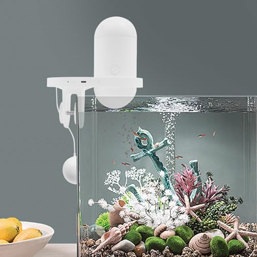 Susoso Automatischer Fischfütterer, 230ml Intelligente Fischfütterung mit USB-Kabel und Halterung& Klemme Präzisionsfütterungssystem Visuelle Fischfütterung für Haushalte 8x20x20cm Weiß Susoso Automatischer Fischfütterer, 230ml Intelligente Fischfütterung mit USB-Kabel und Halterung& Klemme Präzisionsfütterungssystem Visuelle Fischfütterung für Haushalte 8x20x20cm Weiß von Susoso