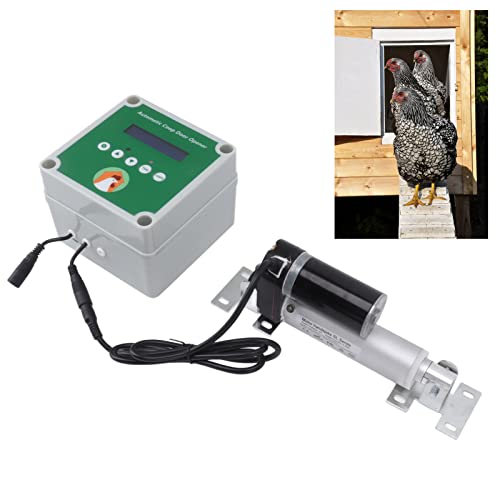 SustVita Automatischer Hühnerstallöffner-Kit, elektrischer Geflügelstall-Türmotor mit Linearantriebe, Lichtsensor und Fernbedienungsfunktion SustVita Automatischer Hühnerstallöffner-Kit, elektrischer Geflügelstall-Türmotor mit Linearantriebe, Lichtsensor und Fernbedienungsfunktion von SustVita