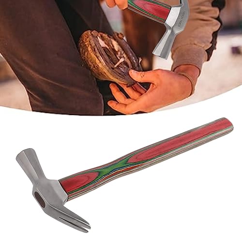SustVita Steel Horseshoe Hammer with Handle, Farrier Hammer for Hoof Care, Nice for Driving Nails and Prying Boards SustVita Steel Horseshoe Hammer with Handle, Farrier Hammer for Hoof Care, Nice for Driving Nails and Prying Boards von SustVita