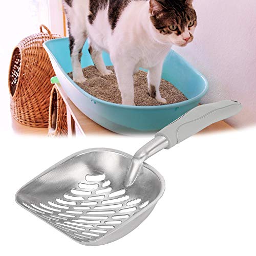 SustVita Tragbarer Katzenstreu Schaufel, Edelstahl -Katzenstreu -Sifter mit Hakendesign für einfache Cat -Toilettenreinigung SustVita Tragbarer Katzenstreu Schaufel, Edelstahl -Katzenstreu -Sifter mit Hakendesign für einfache Cat -Toilettenreinigung von SustVita
