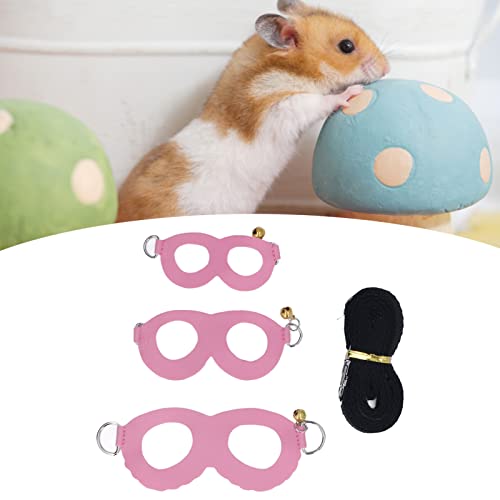 Sustvita Small Animal Training Weste, Zuckergleiterkabelbaum und Leinenkombination für Hamster, Kaninchen und bärtiger Drache (Rosa) von SustVita
