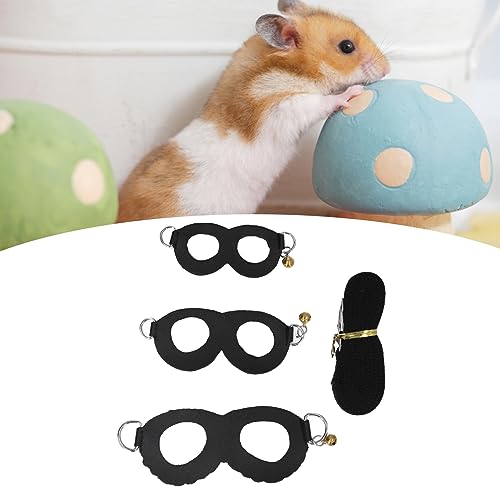 Sustvita Small Animal Training Weste, Zuckergleiterkabelbaum und Leinenkombination für Hamster, Kaninchen und bärtiger Drache (Schwarz) von SustVita