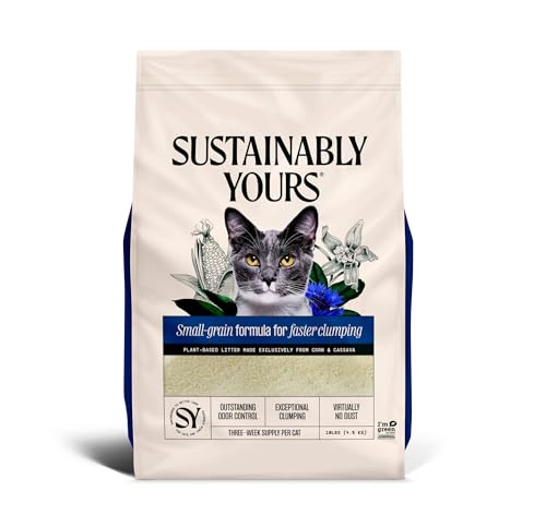 Sustainably Yours Katzenstreu – Feinkörnige Formel 4,5 kg von Sustainably Yours