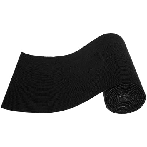 Kratzmatte für Katzen, 30 x 200 cm, selbstklebend, Filz, Katzenmöbel, Vliesstoff, Kratzmatte, kratzfester Bodenteppich für Wände, Möbel, Regale, Kratzbaum (schwarz) von Sutowe