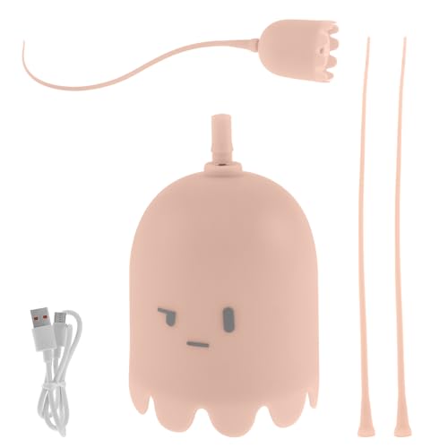 Sutowe Automatisches elektrisches Katzenspielzeug, Silikon, Rollball, Katzenspielzeug, sicher mit USB, verschleißfester Rollball, Katzenspielzeug, entspannendes Katzenspielzeug für Spaß (Rosa) von Sutowe
