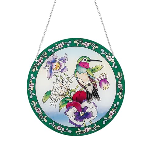 Sutowe Hängende Fensterdeko Deko, Kolibri-Sonnenfänger Zum Aufhängen an Fenstern, Vogel-Anhänger aus Acryl mit Kette, Fensterbehang Fenster Türen Deko für Fensterwandgarten Balkon von Sutowe