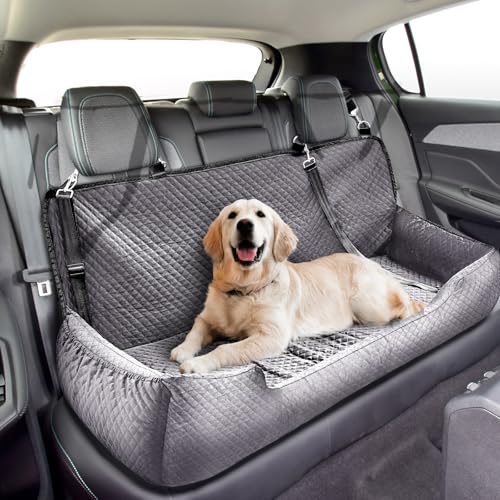 Suzile Hunde-Autositz für große Hunde unter 45,4 kg, vollständig abnehmbares und waschbares Hunde-Autobett mit Sicherheitsgurten, bequemer Hundeschutz für Zuhause, Reisen, Camping, 124 x 55,9 cm (Grau Suzile Hunde-Autositz für große Hunde unter 45,4 kg, vollständig abnehmbares und waschbares Hunde-Autobett mit Sicherheitsgurten, bequemer Hundeschutz für Zuhause, Reisen, Camping, 124 x 55,9 cm (Grau von Suzile