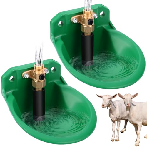 2 PCS Automatische Tränkebecken für Schafe, ViehträNken mit Abflusslöchern, Automatische Wasserversorgung für Pferde, Rinder, Schafe, Schweine und Hunde, WeideträNken, Grün 2 PCS Automatische Tränkebecken für Schafe, ViehträNken mit Abflusslöchern, Automatische Wasserversorgung für Pferde, Rinder, Schafe, Schweine und Hunde, WeideträNken, Grün von Svauoumu