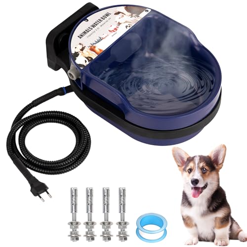 Svauoumu Beheizte Pferdetränke, Tränkebecken Rinder Schwimmer, 220 Volt Automatischer Thermostat, Frostsicher, für Ziegen Schafe Rinder Beheizte Schwimmende Tränke Svauoumu Beheizte Pferdetränke, Tränkebecken Rinder Schwimmer, 220 Volt Automatischer Thermostat, Frostsicher, für Ziegen Schafe Rinder Beheizte Schwimmende Tränke von Svauoumu