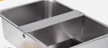 Svauoumu Hundebecken Automatischer Hundewasserspender,25 lbs Outdoor Dog Watere Edelstahl-Wassernapf für große Hunde,Großer Hundewassernapf,Edelstahl-Wassernapf von Svauoumu