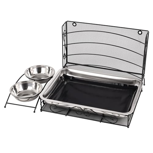 Svauoumu 2 in 1 Automatischer Kaninchenfütterer für Käfig Kaninchen Heufutterautomat für draußen Mental Kaninchenfutterspender für Kaninchen Meerschweinchen Hamster Kleintier Futterautomaten Svauoumu 2 in 1 Automatischer Kaninchenfütterer für Käfig Kaninchen Heufutterautomat für draußen Mental Kaninchenfutterspender für Kaninchen Meerschweinchen Hamster Kleintier Futterautomaten von Svauoumu