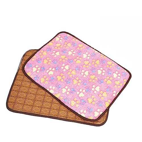 dog cooling mats Summer Cooling Dog Bed Mat Double-Sided Rattan Mat for Dogs Cats Breathable Ice Sleeping Pad Physical Cooling Pet Accessories von SvriTe