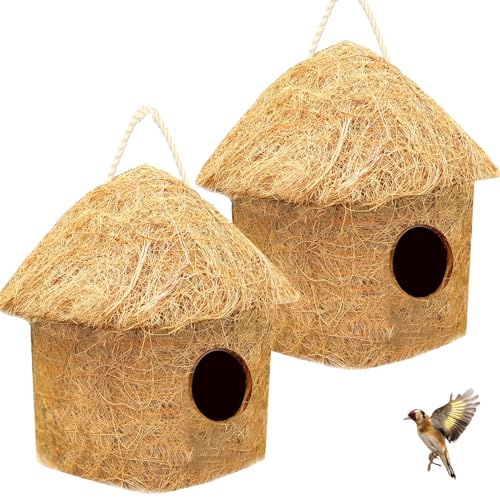 Klassisches Vogelhaus mit Aufhängehaken U KANN überall platzieren, 2 Stück Vogelhaus von Swadeshi Desire