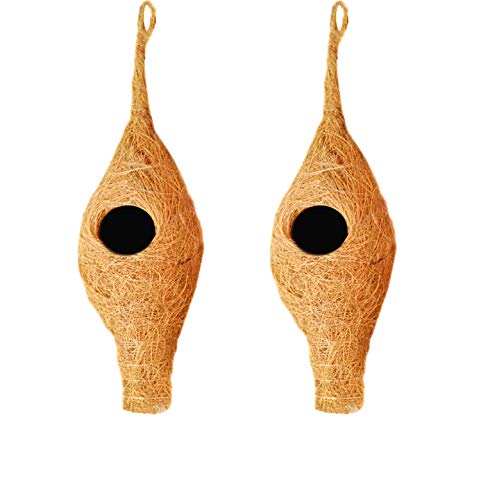 Vogelnest für Spatzen, Wildnest, reine Handarbeit mit kräftiger, natürlicher Farbe, 2 Stück von Swadeshi Desire