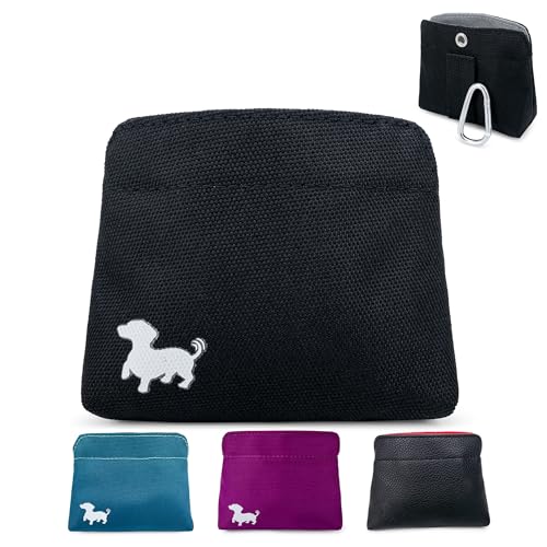 Swaggly Leckerli-Tasche im Taschenformat – Leckerlibeutel für Haustiertraining – kleine Hundeleckerli-Tasche mit Magnetverschluss – Zubehör für Hunde – Schwarz mit grauer Innenseite Swaggly Leckerli-Tasche im Taschenformat – Leckerlibeutel für Haustiertraining – kleine Hundeleckerli-Tasche mit Magnetverschluss – Zubehör für Hunde – Schwarz mit grauer Innenseite von Swaggly