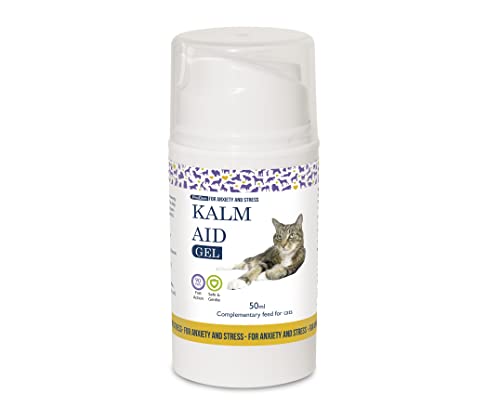 ProDen PlaqueOff NutriScience KalmAid Gel für Katzen, Futterzusatz mit beruhigender Wirkung, 50 ml von ProDen PlaqueOff