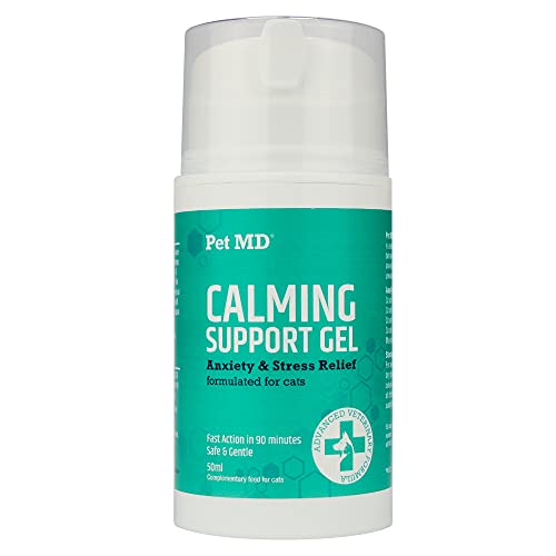 Pet MD Beruhigungs-Gel für Katzen, Entspannungshilfe für Katzen, Anti-Stress-Präparat für Katzen, Beruhigungshilfe für Katzen, Katzen-Beruhigungsgel, Lachs-Geschmack, 50 ml Pet MD Beruhigungs-Gel für Katzen, Entspannungshilfe für Katzen, Anti-Stress-Präparat für Katzen, Beruhigungshilfe für Katzen, Katzen-Beruhigungsgel, Lachs-Geschmack, 50 ml von Swedencare