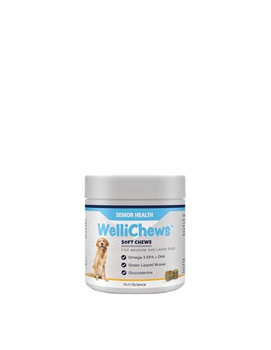 Wellichews Multivitamin für Senior Katzen- & Hundepflege - Zur Unterstützung der kognitiven Gesundheit, Herzgesundheit, Stimmungsregulierung, Gelenkgesundheit, Immunsystemgesundheit & Haut & Fell von Swedencare