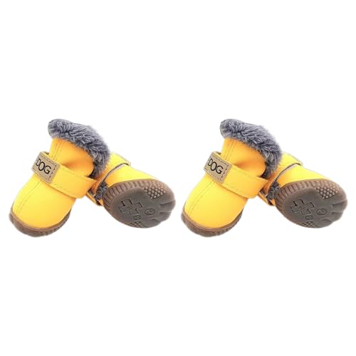 Haustierstiefel, Schneeschuhe, wasserdicht, atmungsaktiv, für den Außenbereich, bequem, schützende Welpenschuhe für Hunde von Sweeaau