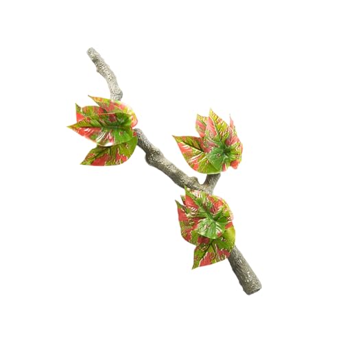 Sweeaau Künstliche Terrarien für Eidechsen, Kletterzweige, Reptilien, Eckzweig, Aquarien, Zubehör, Haustier-Lebensraum, Dekoration, flexibler Dschungel, Rattan-Ranke von Sweeaau