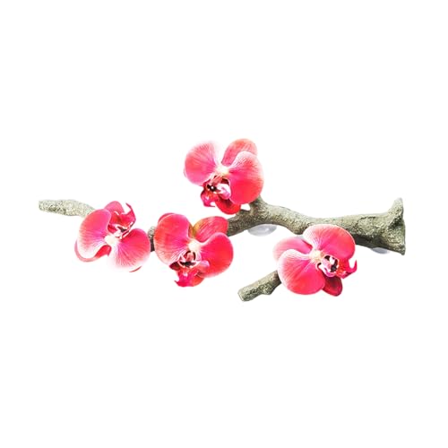 Sweeaau Künstliche Terrarien für Eidechsen, Kletterzweige, Reptilien, Eckzweig, Aquarien, Zubehör, Haustier-Lebensraum, Dekoration, flexibler Dschungel, Rattan-Ranke von Sweeaau