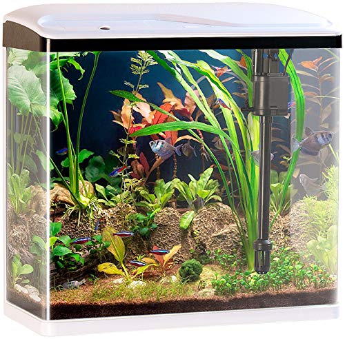 Sweetypet Aquarium Komplettset: Nano-Aquarium-Komplett-Set mit LED-Beleuchtung, Pumpe & Filter, 40 l (Nano Aquarium Komplettset, Aquarien, Fernbedienungen) von Sweetypet