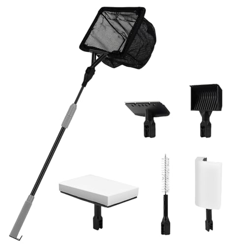 Aquarium-Werkzeug mit Kies, Rechen, Algenschaber, Aquarium-Set mit langem Griff, Aquarium-Set für den Haushalt von Swetopq