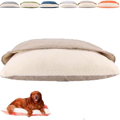 Swiftelle Snoozie Snuggle Burrow Bed, Dackelbetthöhle, Welpennest, abnehmbar und waschbar, weich und bequem, Design mit Wärme und Komfort(Khaki,XL) von Swiftelle