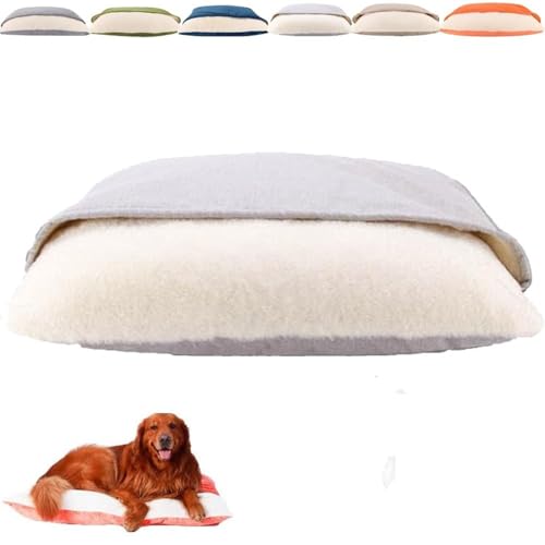 Swiftelle Snoozie Snuggle Burrow Bed, Dackelbetthöhle, Welpennest, abnehmbar und waschbar, weich und bequem, Design mit Wärme und Komfort(Silver,L) von Swiftelle