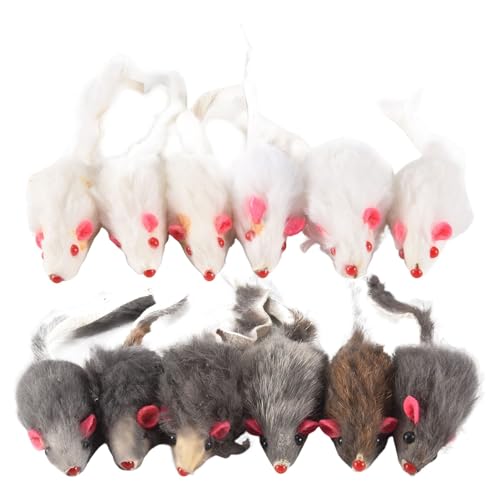 Swiixxer Echtes Kaninchen Fell MäUse Katzen Spielzeug Haustier Spielzeug Kinder Spielzeug 12Er Pack Swiixxer Echtes Kaninchen Fell MäUse Katzen Spielzeug Haustier Spielzeug Kinder Spielzeug 12Er Pack von Swiixxer