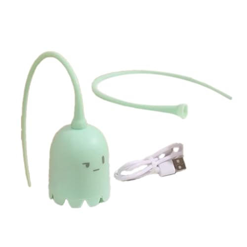 Swiixxer Interaktives Katzenspielzeug, USB, Katzenhaustier, Silikon, Dreht Automatisch Den Mäuseschwanz. Kitten-Teasing-Stick, Grün Swiixxer Interaktives Katzenspielzeug, USB, Katzenhaustier, Silikon, Dreht Automatisch Den Mäuseschwanz. Kitten-Teasing-Stick, Grün von Swiixxer