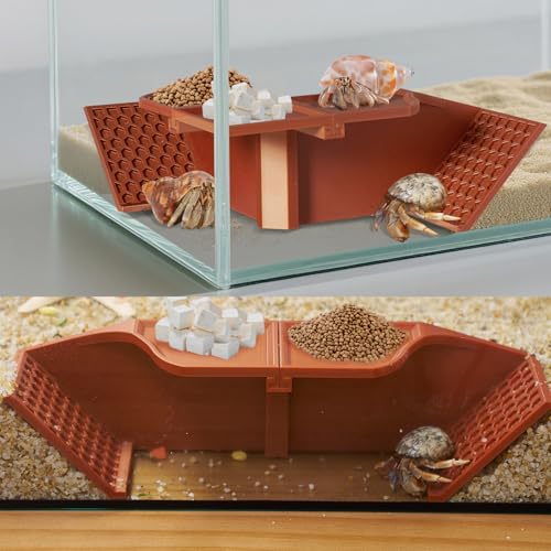 Swirge Einsiedlerkrebse, unterirdisches Versteck Höhle Ecke, 3 in 1 Mehrfachform, Einsiedlerkrebskrabbe, Kletterzubehör, Reptilien-Tankzubehör für Gecko-Frosch-Schildkröte Swirge Einsiedlerkrebse, unterirdisches Versteck Höhle Ecke, 3 in 1 Mehrfachform, Einsiedlerkrebskrabbe, Kletterzubehör, Reptilien-Tankzubehör für Gecko-Frosch-Schildkröte von Swirge