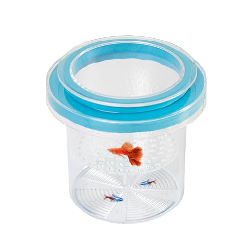 Swirge Schwimmende Fischzuchtbox, Acryl-Fisch-Isolationsbox für Aquarium, Brutstätte, Brutstätte für Betta-Garnelen, Clownfische, Guppy (groß) von Swirge