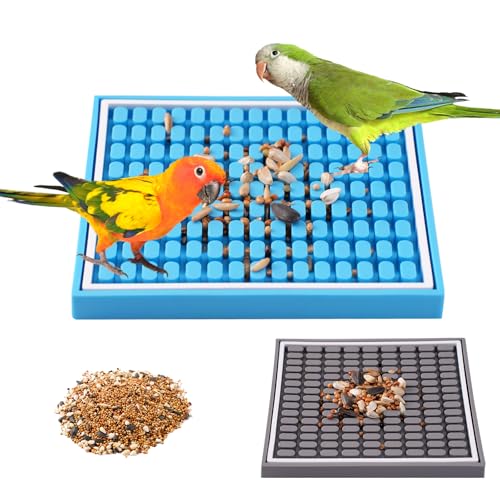 Swirge Vogelfutter-Puzzle-Spielzeug, quadratisch, langsames Füttern, Matten für Vögel, Papageienkäfig, Zubehör, Futtersuchspielzeug, geeignet für Sittiche, Nymphensittiche, Graupapageien, Swirge Vogelfutter-Puzzle-Spielzeug, quadratisch, langsames Füttern, Matten für Vögel, Papageienkäfig, Zubehör, Futtersuchspielzeug, geeignet für Sittiche, Nymphensittiche, Graupapageien, von Swirge