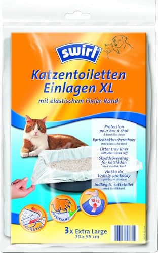 Swirl Einlage Katzentoilette XL, 3Stück, 70 x 55 cm von Swirl
