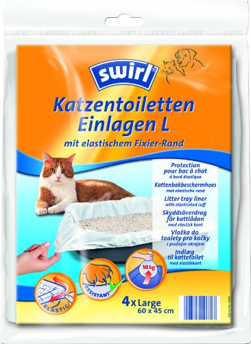 Swirl Katzentoiletten Einlage Größe L, 4 Stück, 60 x 45 cm Swirl Katzentoiletten Einlage Größe L, 4 Stück, 60 x 45 cm von Swirl